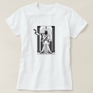 Tarot High Priestess Ogräs Smoking Occult T Shirt