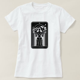 Tarot Högprästinna Kvinnlig Ogräs Rökning Ockult T Shirt