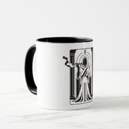 Tarot Högprästinna Ogräs Rökning Ockultism Mugg