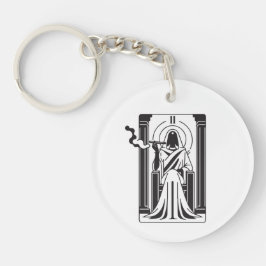 Tarot Högpriestinnans Ockulta Rökning Av Ogräs