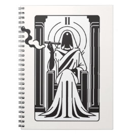 Tarot Högpriestinnans Ockulta Rökning Av Ogräs Anteckningsbok