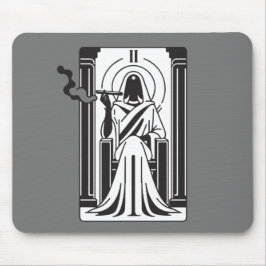 Tarot Högpriestinnans Ockulta Rökning Av Ogräs Musmatta
