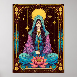 Tarot Illustration, högpris Poster