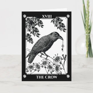 Tarot Inspired Halloween Kråka Card Kort