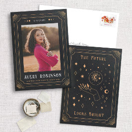 Tarot Inspired Studenten Photo Announcement Meddelande