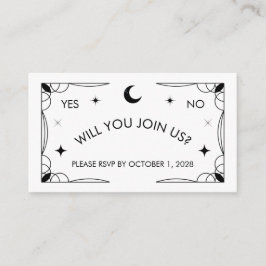 Tarot-inspirerat RSVP-kort Tilläggskort