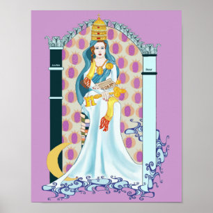 Tarot kickPriestess Poster