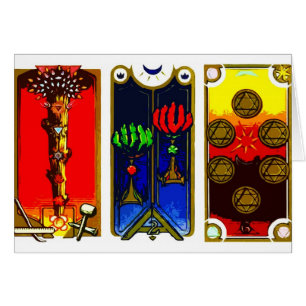 TAROT-KORT AV LIZ LOZ HÄLSNINGSKORT