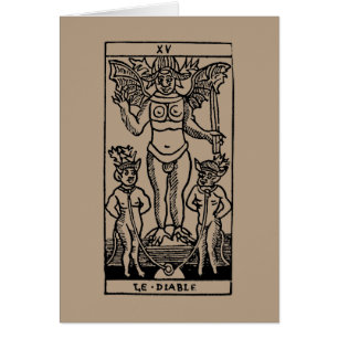 Tarot kort: Djävulen OBS Kort