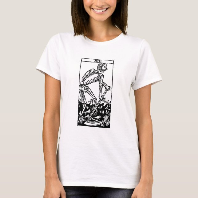 Tarot kort: Död Tee Shirt (Framsida)