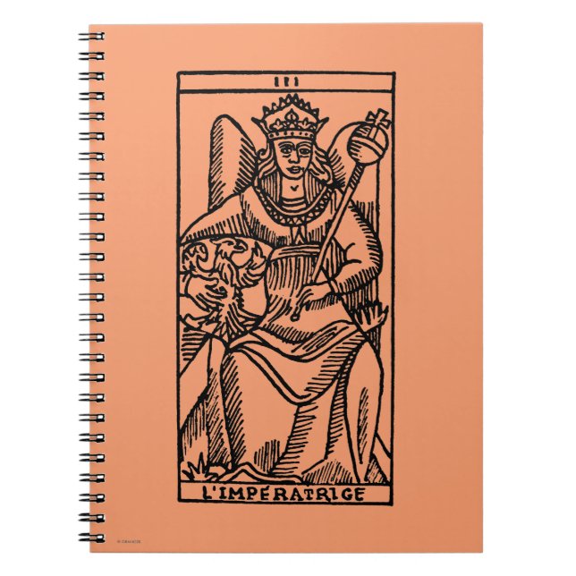 Tarot kort: Empressen Anteckningsbok (Framsidan)