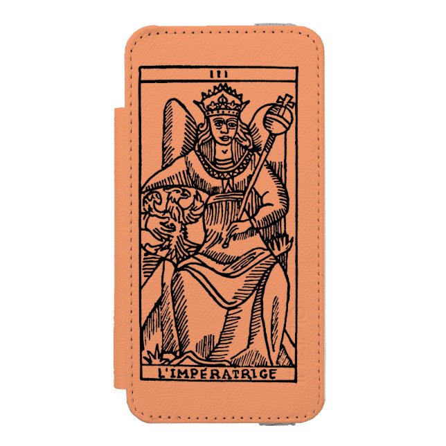 Tarot kort: Empressen Incipio iPhone Wallet Skal (Folio Framsidan)
