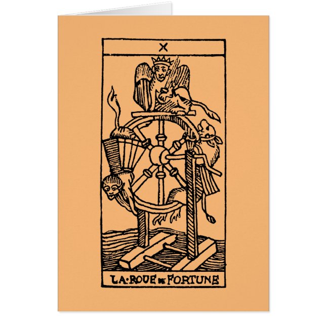 Tarot kort: Förmögenhet OBS Kort (Framsidan)