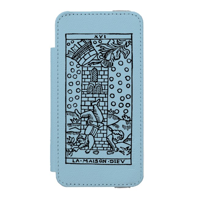 Tarot kort: Madhousen Incipio iPhone Wallet Skal (Folio Framsidan)