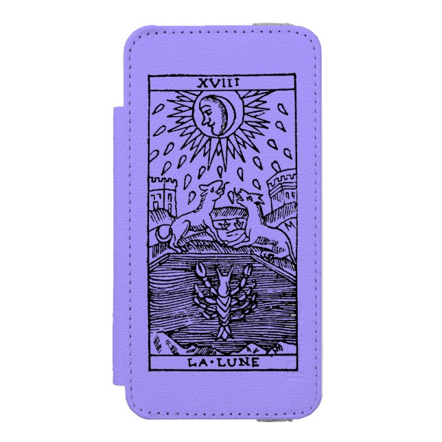 Tarot kort: Månen Incipio iPhone Wallet Skal (Folio Framsidan)