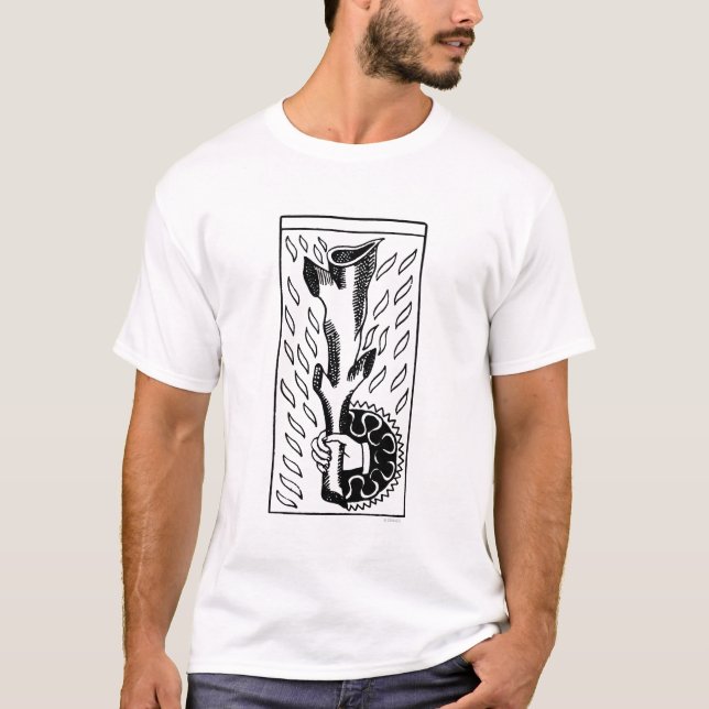 Tarot kort: Överdängare av Stänger Tee Shirt (Framsida)