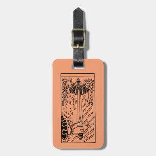 Tarot kort: Överdängare av svärd Bagagebricka