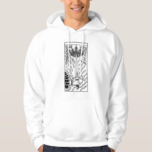 Tarot kort: Överdängare av svärd Sweatshirt (Framsida)