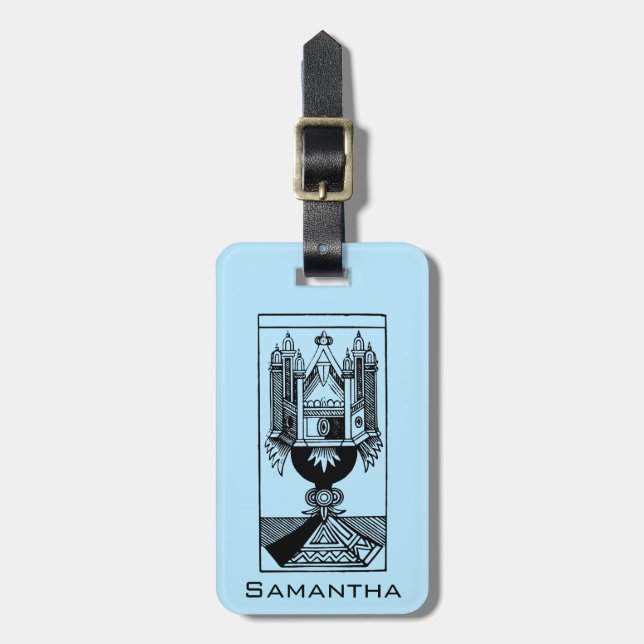 Tarot kort: Överdängaren av koppar Bagagebricka (Vertikal Framsida)