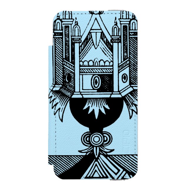 Tarot kort: Överdängaren av koppar Incipio iPhone Wallet Skal (Folio Framsidan)
