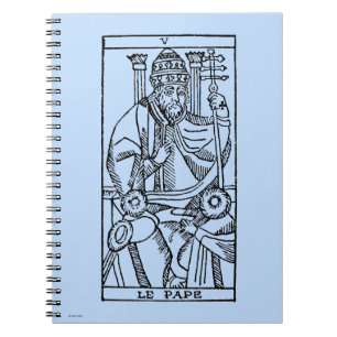 Tarot kort: Popen Anteckningsbok