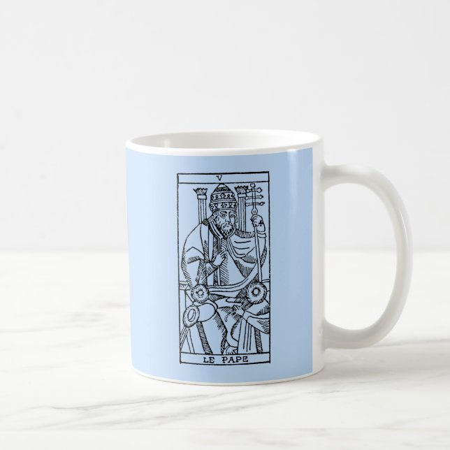 Tarot kort: Popen Kaffemugg (Höger)