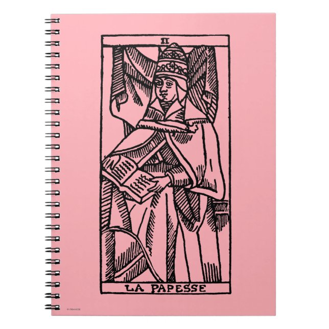 Tarot kort: Popessen Anteckningsbok (Framsidan)