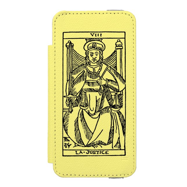 Tarot kort: Rättvisa Incipio iPhone Wallet Skal (Folio Framsidan)