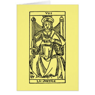 Tarot kort: Rättvisa OBS Kort