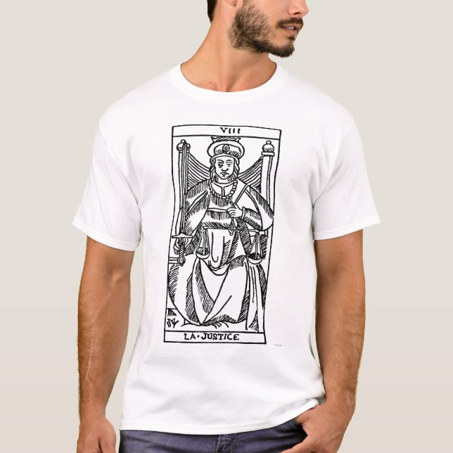 Tarot kort: Rättvisa Tröja (Framsida)