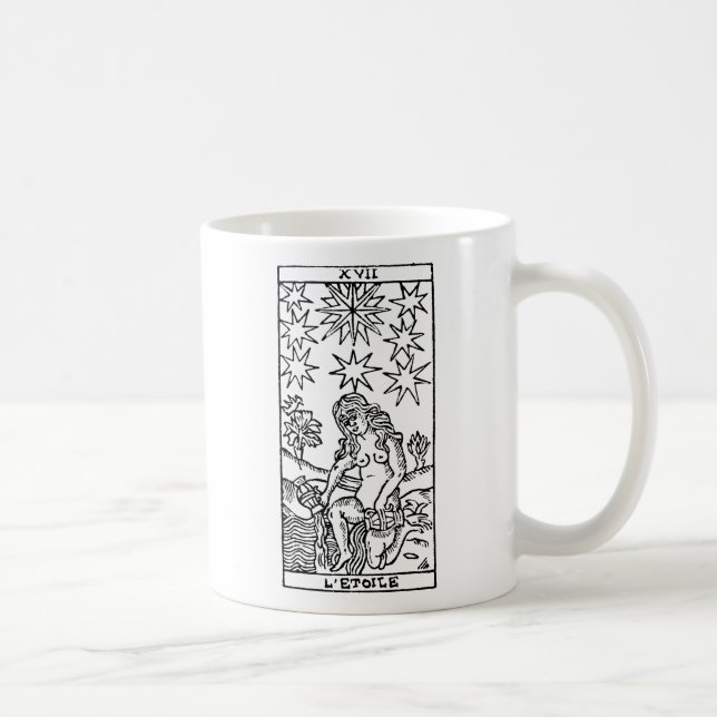 Tarot kort: Stjärnorna Kaffemugg (Höger)