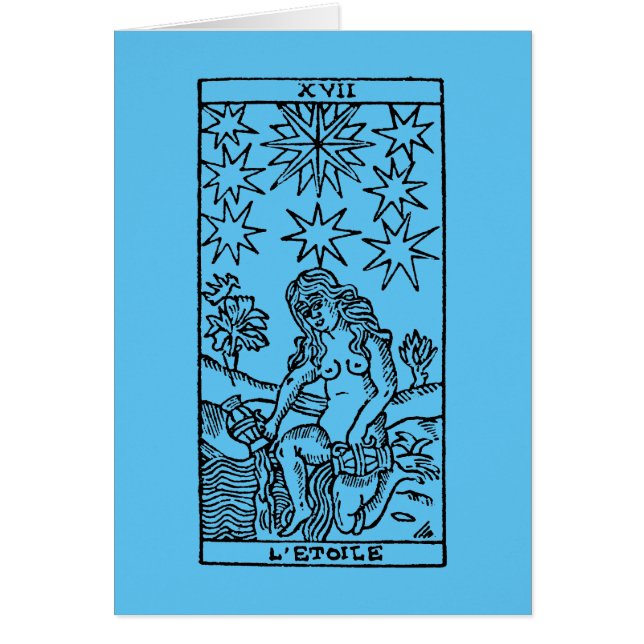Tarot kort: Stjärnorna OBS Kort (Framsidan)