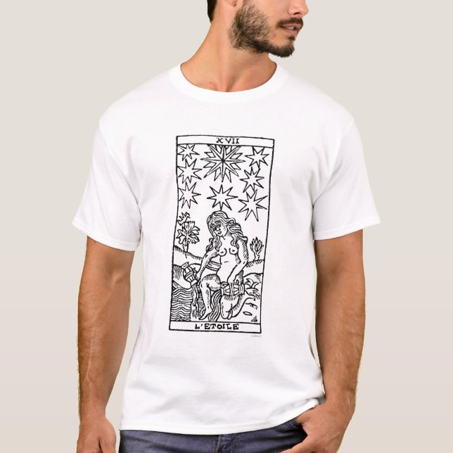 Tarot kort: Stjärnorna T-shirt (Framsida)