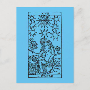 Tarot kort: Stjärnorna Vykort