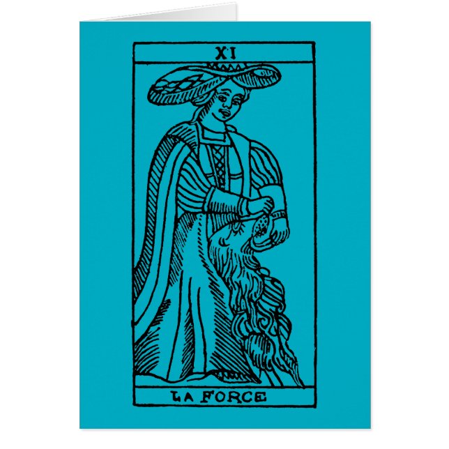 Tarot kort: Styrka OBS Kort (Framsidan)