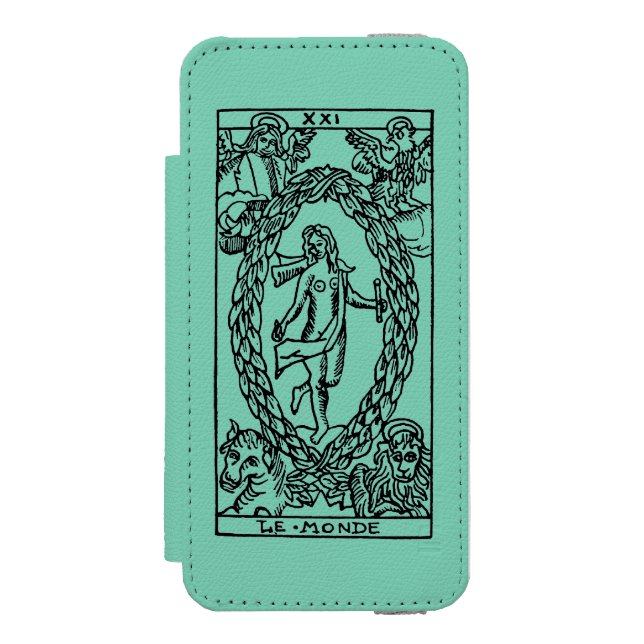 Tarot kort: Världen Incipio iPhone Wallet Skal (Folio Framsidan)
