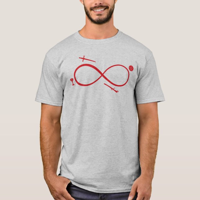 Tarot Lemniscate: Magician & Inslag T Shirt (Framsida)