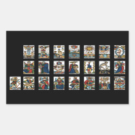 Tarot Major Arcana Classic Rektangulärt Klistermärke