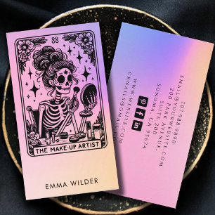 Tarot Makeup Artist HoloGraph Visitkort