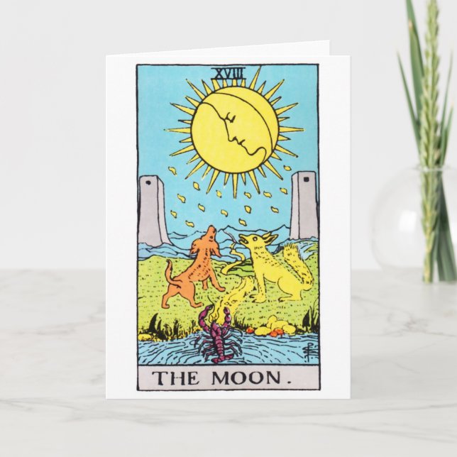 tarot-måne kort (Framsida)