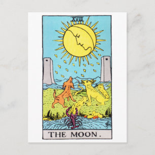 tarot-måne vykort