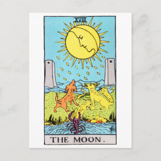 tarot-måne vykort