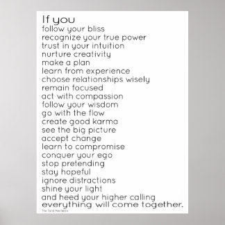 Tarot-manifestet Poster