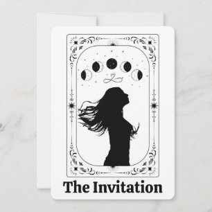 Tarot Möhippa Inbjudan Celestial Moon