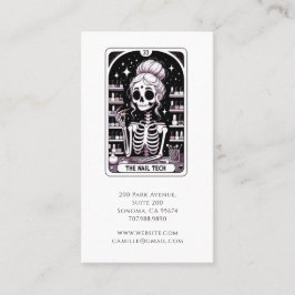 Tarot Nail Technician Business & Möte Tidsbeställning Kort