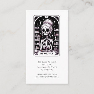 Tarot Nail Technician Business & Möte Tidsbeställning Kort