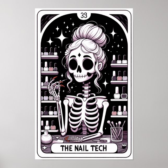 Tarot Nail Technician Poster (Framsidan)