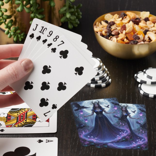 Tarot Nyckfull Zodiak Häxa Celestial Månmagi Casinokort (På plats)