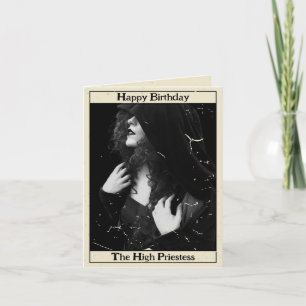 Tarot Photo Birthday med hög stolthet för gotisk V Kort