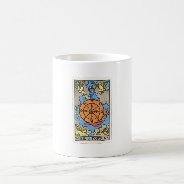 Tarot Rad  des Schicksals Wheel of Fortune Kaffemugg (Center)